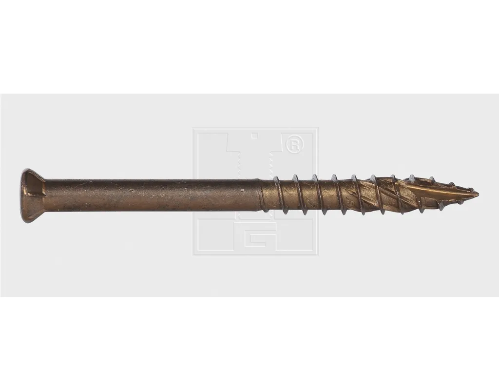 5,5/50 TERRASSENSCHRAUBEN BRAUN "A2" SWG